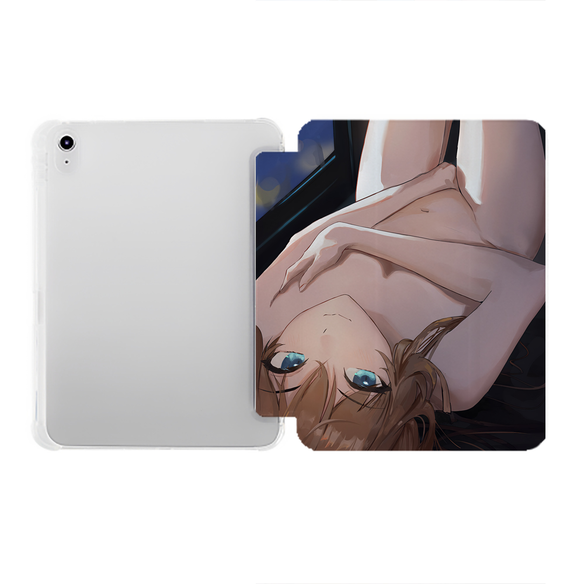 （画像用） EVA 新世紀エヴァンゲリオン IPad ケース ペン収納付き 三つ折りスタンド PUレザー×シリコン 対応機種9.5/10.5/10.9インチ